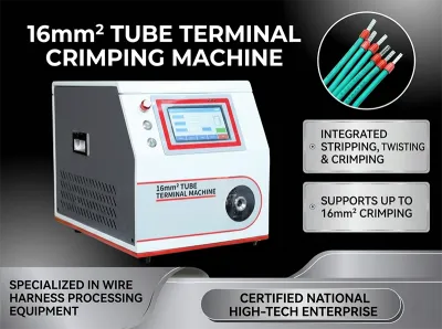 Halvautomatisk ferrule-terminal strip- og klemaskin WPM-5-40