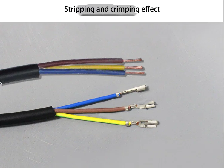 Wire stripping crimping-maskin, DC-terminal crimping-maskin, AC-terminal crimping kabelstrippemaskin