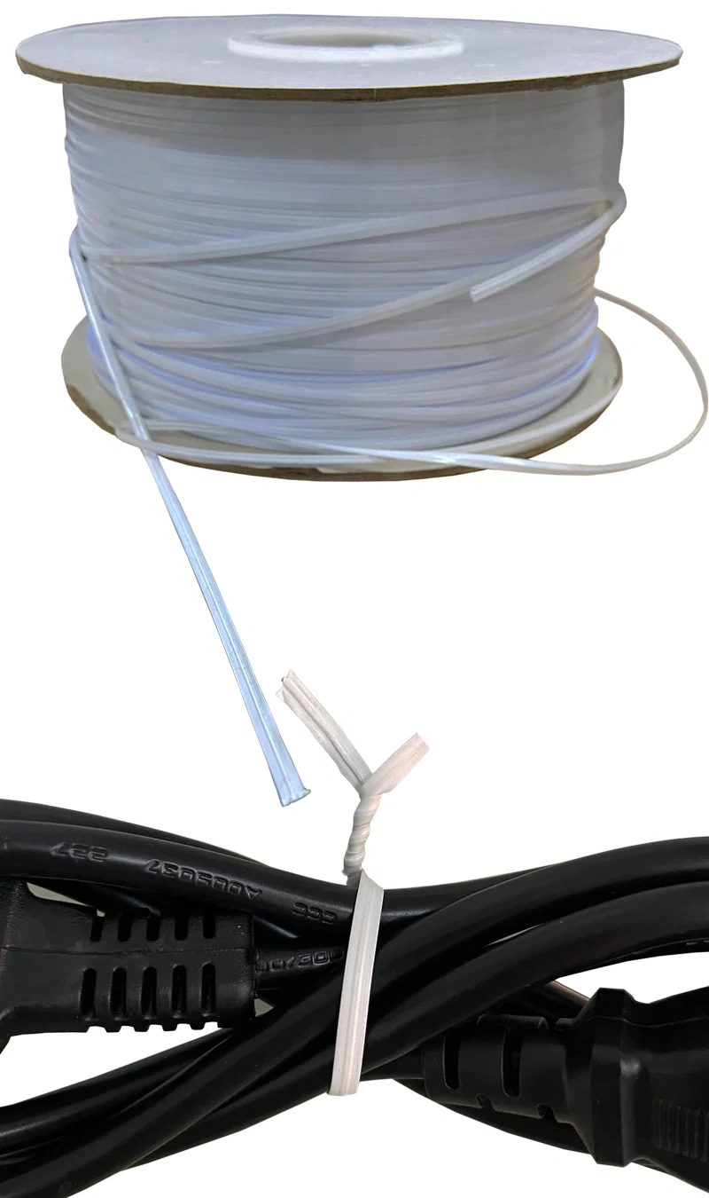 Svart/hvit twist tie, tråd til trådviklings bindemaskin