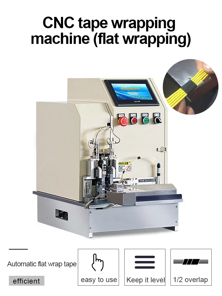 Flat wrap tape-maskin, tape-wrapping-kabel, kabelwrap-tapemaskin