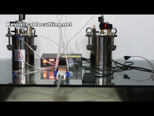 Ab Glue Dispenser Manual Pressure Barrel 2 Component Mixing Glue Machine Semi Automatic Glue Filling