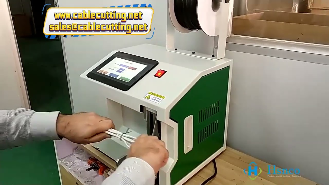 Semi automatic touch screen wire binding cable loop tie bundle machine