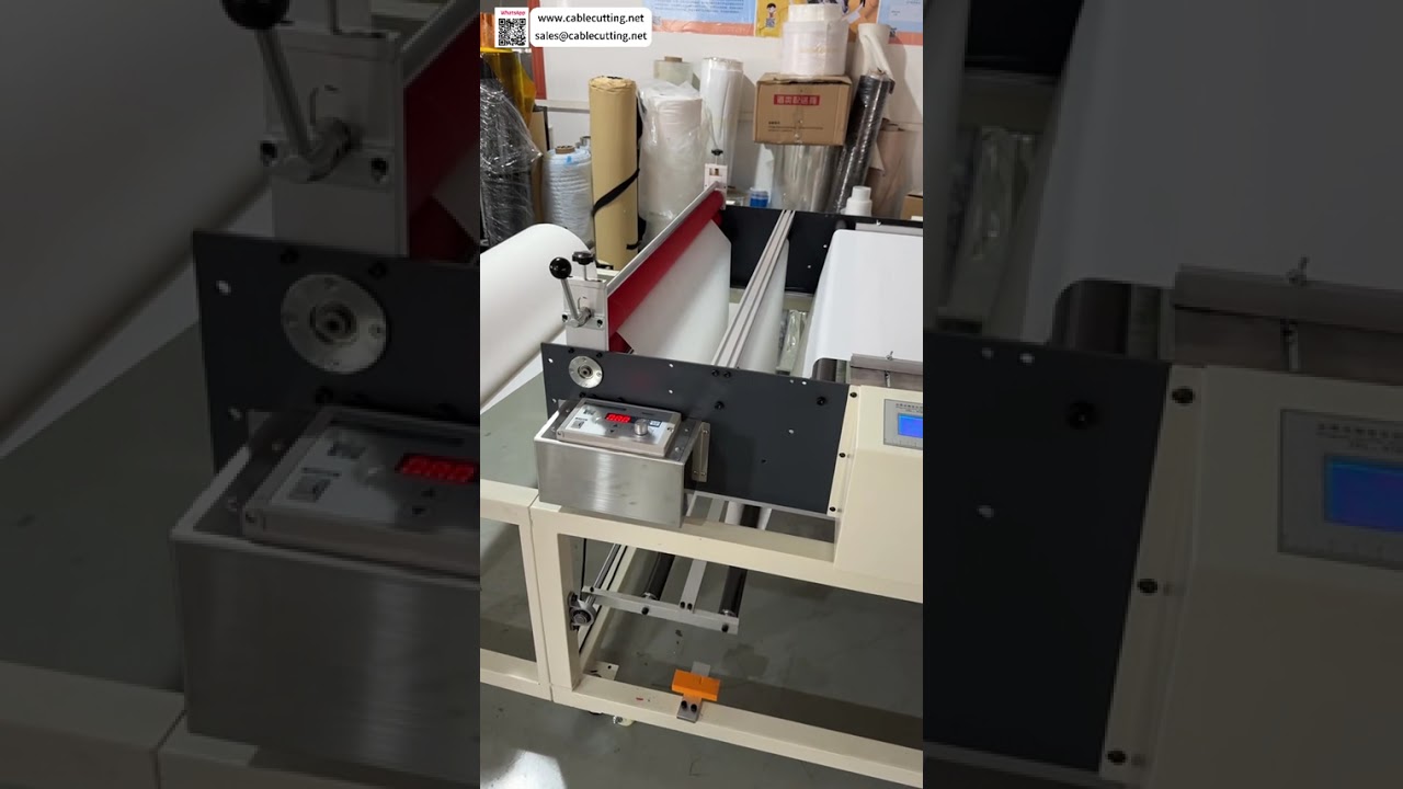 Premium rull til ark-kutter for papir, plastfilm og non-woven stoff - Produksjonsoppsett