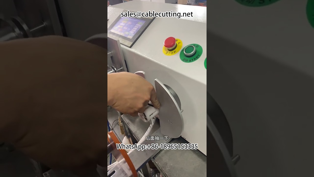 Automatisk metertelling, sortering, kutting, vikling og opprulling – Maskin for kabelbehandling