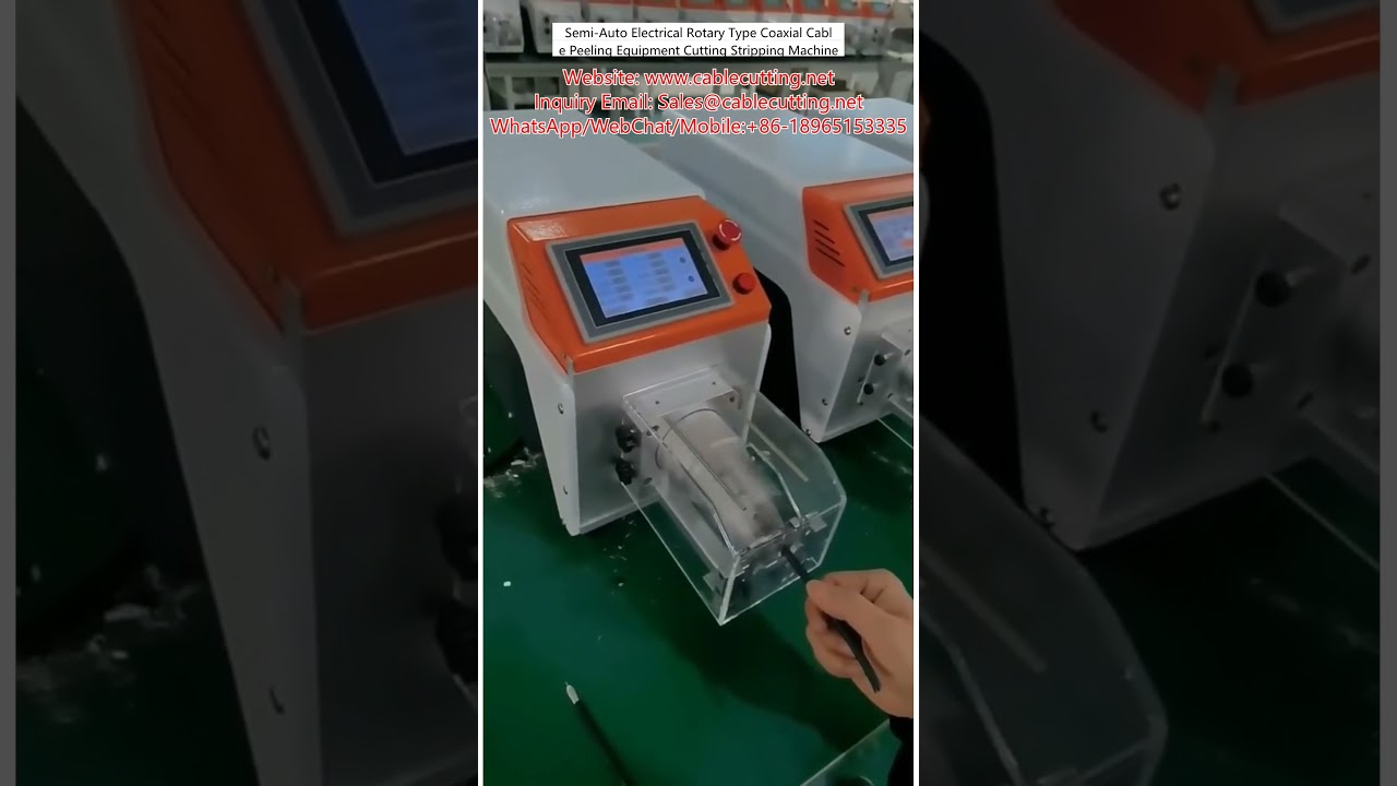 Halvautomatisk roterende koaksialkabelstripper – presis kutting og avisolering
