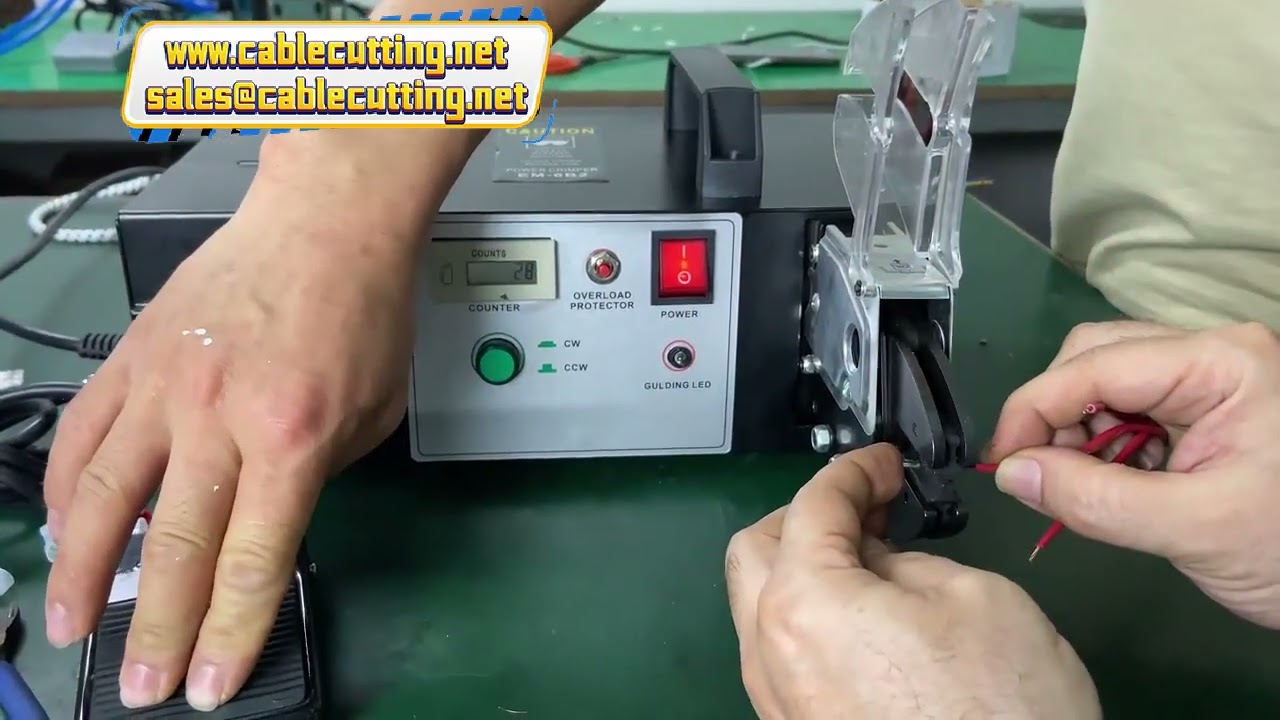 Electronic Type Wire and Terminal Crimping Machine with 6-SET Crimping Head Electric Crimping Pliers