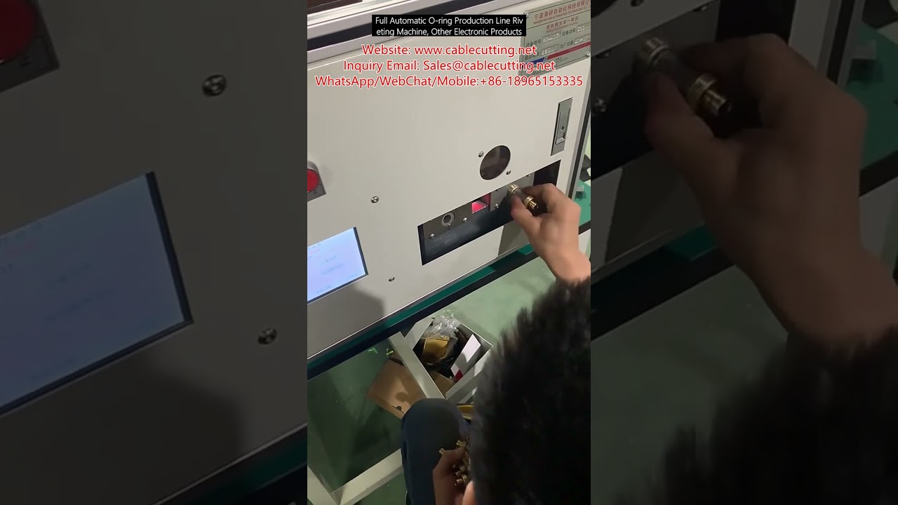 Helautomatisk O-ring naglemaskin for produksjonslinje – Perfekt for elektroniske produkter