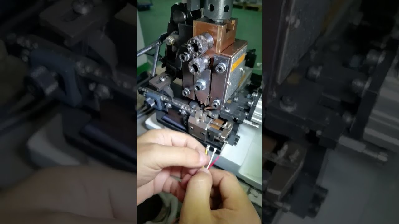 Horizontal Continuous Strip Terminal Machine Button Panel Type Working #factory #machine