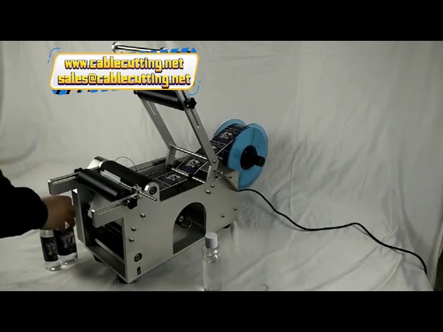 MT-50 Halvautomatisk Etiketteringsmaskin | Dobbelsidig for Runde Flasker og Vialer