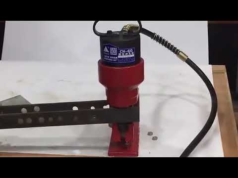 Flat IronCopper Plate Punching Machine   Angle Steel Punch Tool, Hydraulic Hand Metal Sheet Puncher