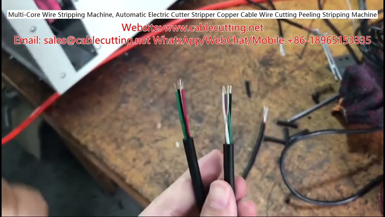 Multi Core Wire Stripping Machine, Automatic Electric Cutter Stripper Copper Cable Wire Cutting Peel