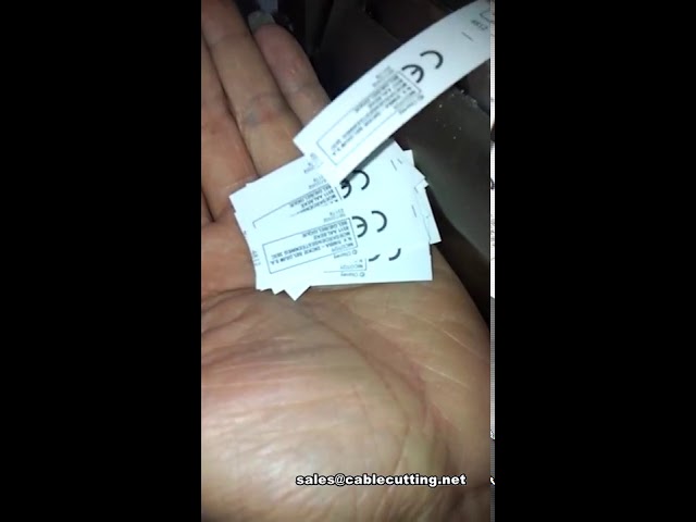 Automatic ribbon label cutting machine