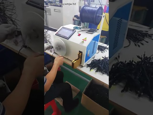 Electric high speed tie winding machine charger wire tie twist winding and tie equipment Shielded HD