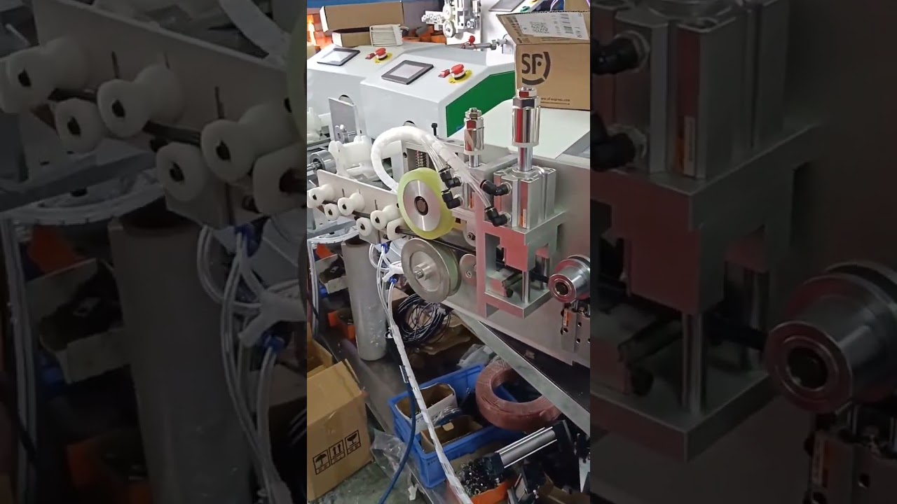 Automatic Meter Counting, Cutting & Tube Coiling Machine with Precise Metering #machine #factory