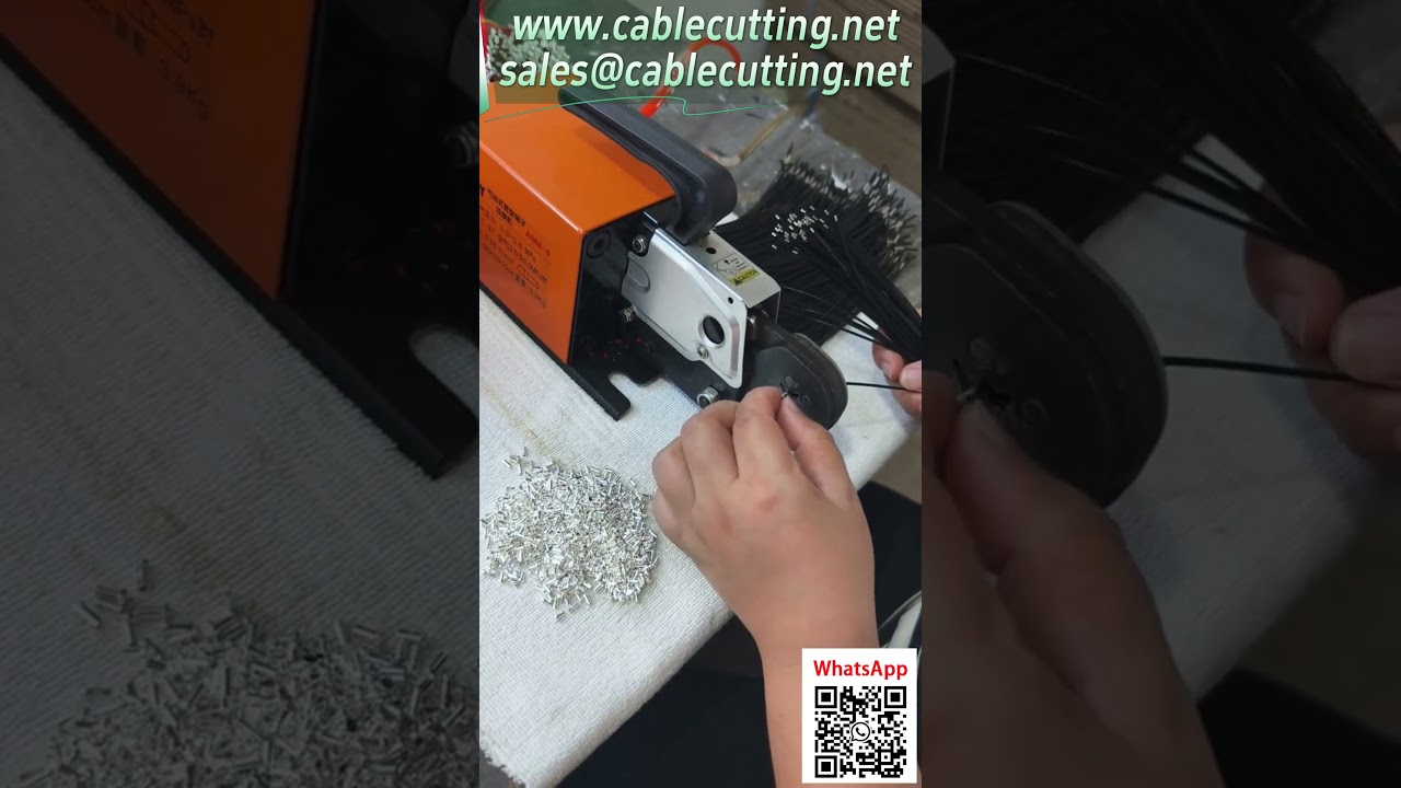 氣動管型端子壓接機  工廠實拍壓接效果