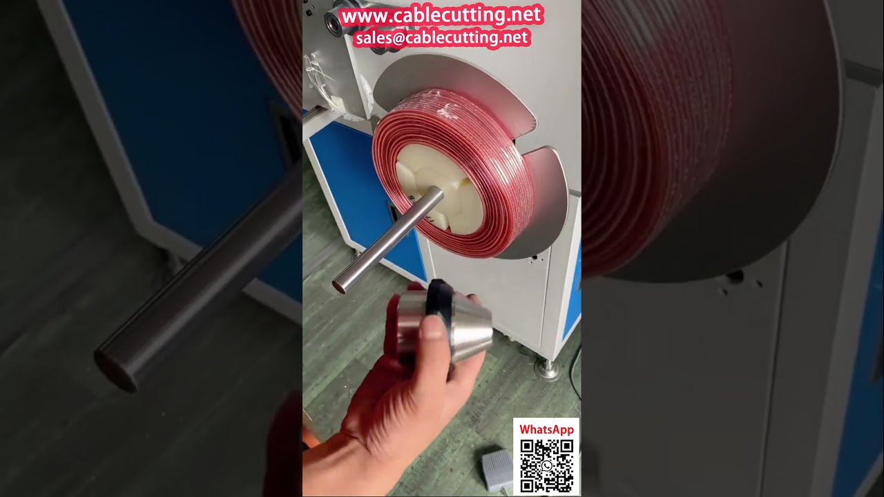 Machine Tout en Un  Comptage Auto, Alignement, Enroulage, Coupe pour Câble Audio Plat Double