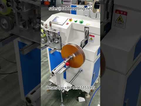 Automatic metre counting winding and tying machine, wire processing large rolls divided into small r