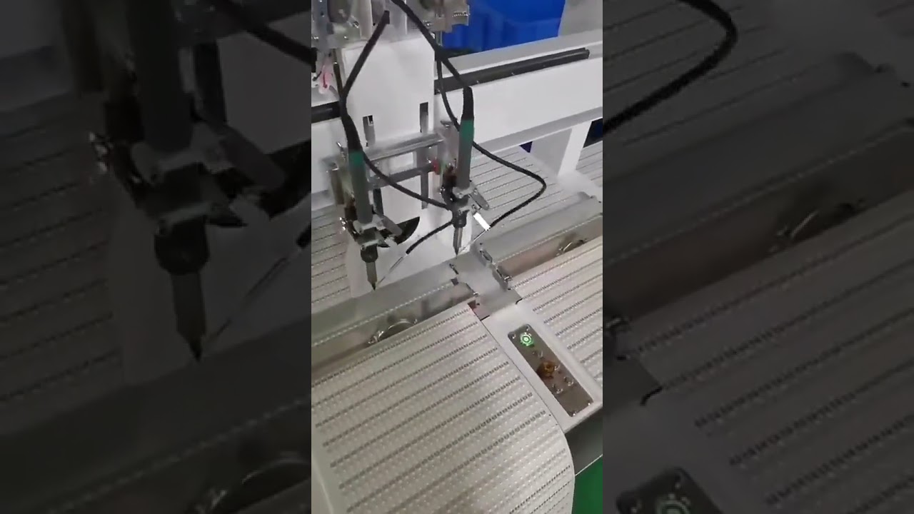 High Frequency Heating 4 Axis Dual Station Automatic Soldering Machine   TransformerRelay Soldering