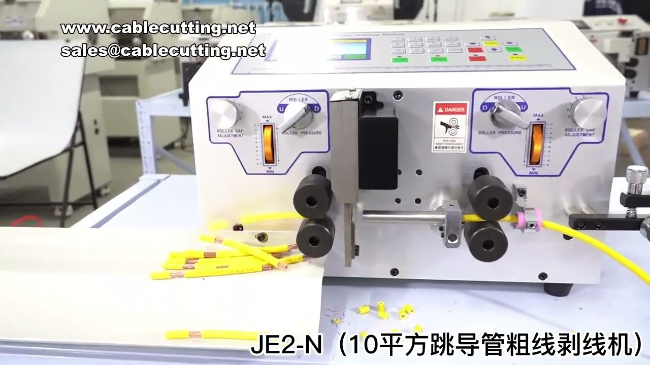 JE JE2 0 1 10MM2 Automatic Wire Stripping Peeling Cutting Machine Touch Screen Cable Cutter Stripper